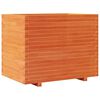 vidaXL Fioriera Giardino Marrone Cera 90x60x72 cm Legno Massello Pino