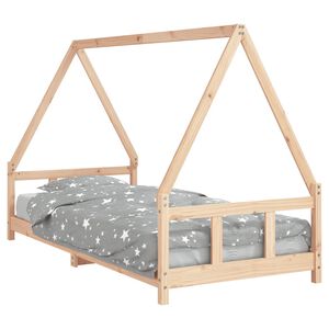 vidaXL Giroletto per Bambini 90x200 cm in Legno Massello di Pino