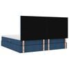 vidaXL Letto con contenitore e materasso Blu 200 x 200 cm Poliestere