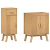 vidaXL Set di Mobili da Bagno 2 pcs Marrone 114 x 43 x 73.5 cm