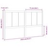 vidaXL Testiera per Letto 155,5x4x100 cm in Legno Massello di Pino