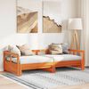 vidaXL Dormeuse senza Materasso Marrone Cera 90x190 cm Legno di Pino