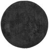vidaXL Tappeto Shaggy PAMPLONA a Pelo Lungo Moderno Nero &Oslash; 80 cm