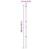vidaXL Pali per Recinzione 13 pcs Argento Ø32mm 200 cm Acciaio zincato