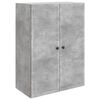 vidaXL Mobiletto a muro Grigio Cemento 66 x 34,5 x 90 cm