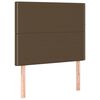 vidaXL Testiera Marrone Scuro 90x5x118/128 cm Tessuto
