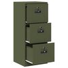 vidaXL Armadio per File con cassetto Verde oliva 45,5 x 42 x 106,5 cm