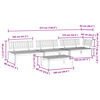 vidaXL Set Divano Pallet da Giardino 4 pz in Legno Massello di Acacia