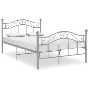 vidaXL Giroletto Grigio in Metallo 120x200 cm