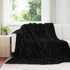 vidaXL Coperte da Pile 6 pcs Nero 240 x 220 cm Panno