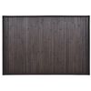 vidaXL Tappetino da Bagno in Bamb&ugrave; 60 x 90 cm Marrone Scuro