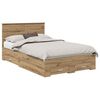 vidaXL Struttura del letto Rovere artigianale 120 x 190 cm