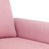 vidaXL Set di Divani 3 pz con Cuscini Rosa in Velluto