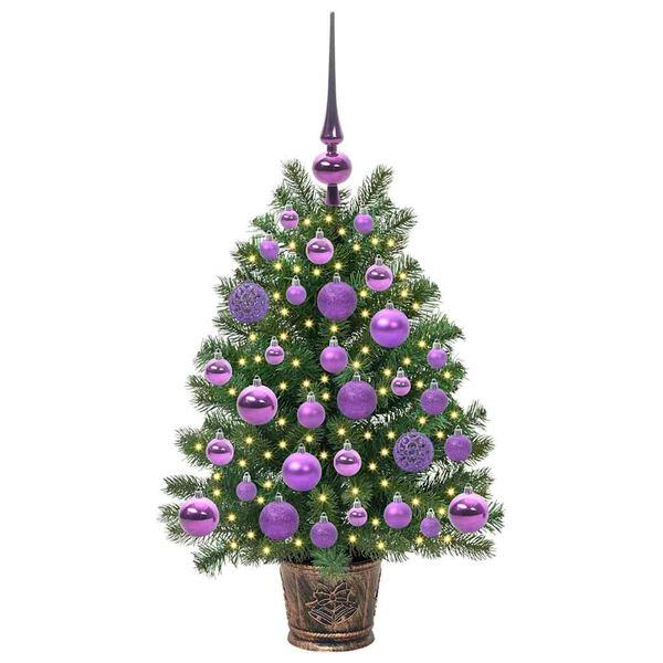 vidaXL Albero di Natale artificiale con 150 LED Verde 75 cm PE e PVC