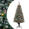 vidaXL Albero di Natale artificiale con 300 LED Verde 180 cm