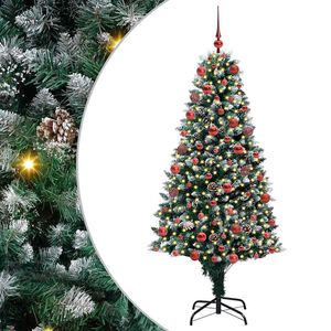 vidaXL Albero di Natale artificiale con 300 LED Verde 180 cm