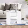 vidaXL Tavolino Salotto Bianco Lucido 55,5x55x45 cm Legno Multistrato