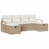 vidaXL Set di divani 5 pz polyrattan