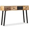 vidaXL Tavolo Consolle in Legno Massello di Teak 120x30x76 cm