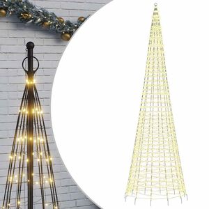vidaXL Albero di Natale a LED 1534 LED Bianco Caldo 500 cm