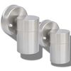 vidaXL Lampada LED da Parete 2 pz Acciaio Inox Proiezione Basso