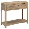 vidaXL Tavolo Consolle 82x33x73 cm in Legno Massello di Acacia