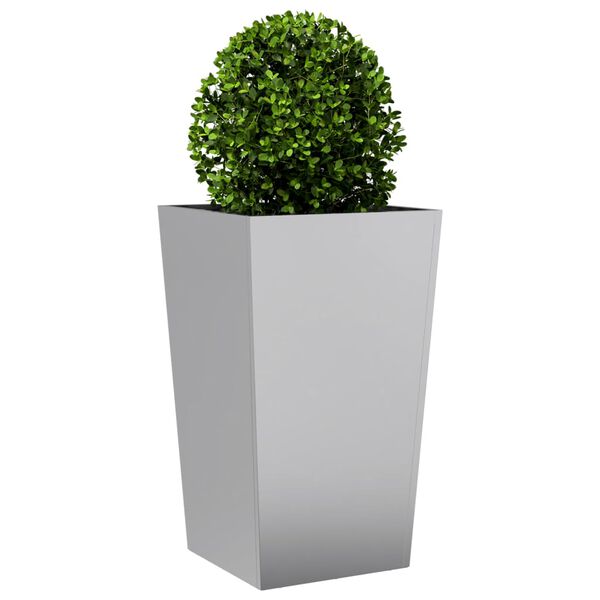 vidaXL Fioriera da Giardino 45x45x75 cm in Acciaio Zincato