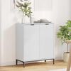vidaXL Credenza Bianco Lucido 69,5 x 33 x 82 cm Legno multistrato