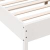 vidaXL Letto senza Materasso Bianco 160x200 cm Legno Massello di Pino
