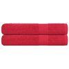 vidaXL Asciugamani per sauna FROGN 2 pezzi Rosso 80x200 cm 360 g/m&sup2;