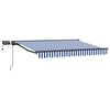 vidaXL Cornice per Tenda Manuale con LED 3,5 x 2,5 m