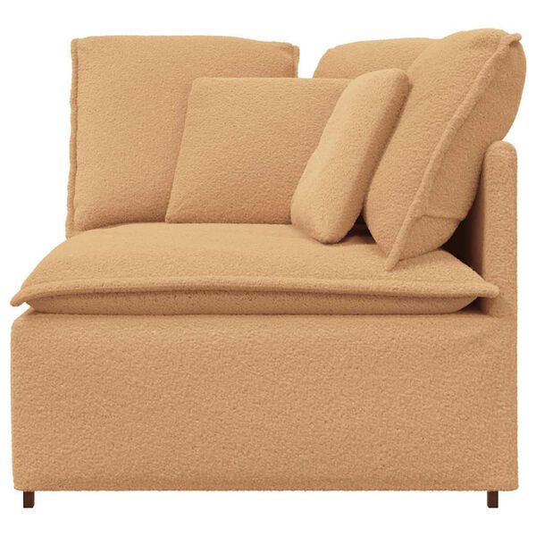 vidaXL Modulo Angolare Divano Modulare con Cuscini Beige 100 cm