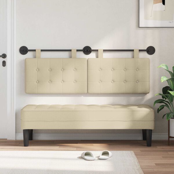 vidaXL Testata appesa Montaggio a parete Tessuto