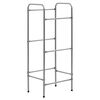 vidaXL Supporto con Ripiani per 3 Casse Argento 50x33x116 cm Acciaio