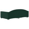 vidaXL Divano Letto Estraibile Cassetti Verde Scuro 100x200cm Velluto