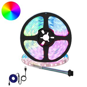 vidaXL Striscia LED 2 pz Nero e trasparente Rame e plastica
