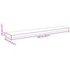 vidaXL Scaffali a Parete 2 pz Grigi 120x23,5x3,8 cm in MDF