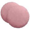 vidaXL Cuscini per Seduta 2 pz Velluto Rosa &Oslash;60 x 21 cm