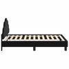 vidaXL Struttura letto bambini con testata Nero 80 x 160 cm Velluto