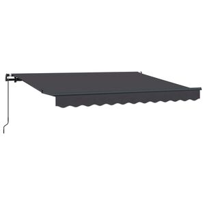 vidaXL Tenda retrattile Antracite 250 x 200 cm Tessuto