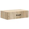vidaXL Tavolino da Parete Laterale Rovere Sonoma 59 x 34,5 x 17 cm