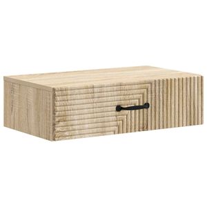 vidaXL Tavolino da Parete Laterale Rovere Sonoma 59 x 34,5 x 17 cm