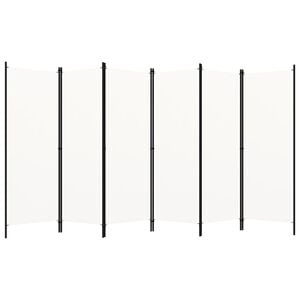 vidaXL Paravento a 6 Pannelli Bianco 300x180 cm