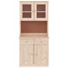 vidaXL Credenza ALTA 77x35x165 cm in Legno Massello di Pino