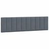 vidaXL Giroletto senza Materasso Hanko Grigio Scuro 180x200 cm Velluto