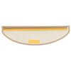 vidaXL Tappetini per scale 15 pz 65x21x4 cm Marrone Semicircolari Grandi