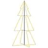 vidaXL Albero di Natale a Cono 300 LED per Interni Esterni 120x220 cm