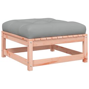 vidaXL Poggiapiedi da Giardino con Cuscino Legno Massello di Douglas
