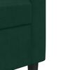 vidaXL Set di Divani 2 pz con Cuscini Verde scuro in Velluto