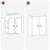 vidaXL Armadio Bianco 80 x 40 x 105 cm Acciaio